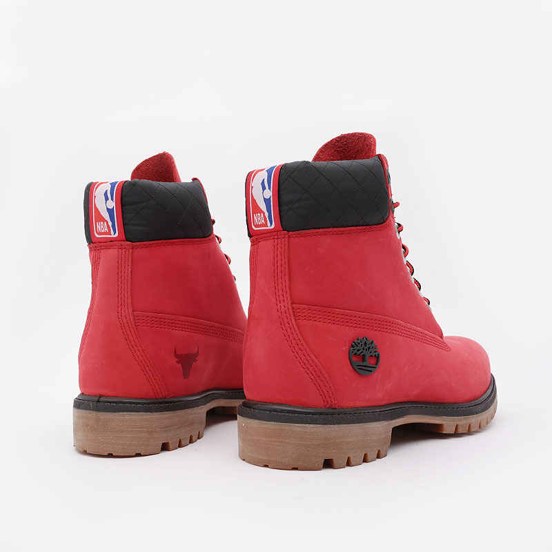 мужские красные ботинки Timberland Chicago Bulls NBA TBLA2856W - цена, описание, фото 4